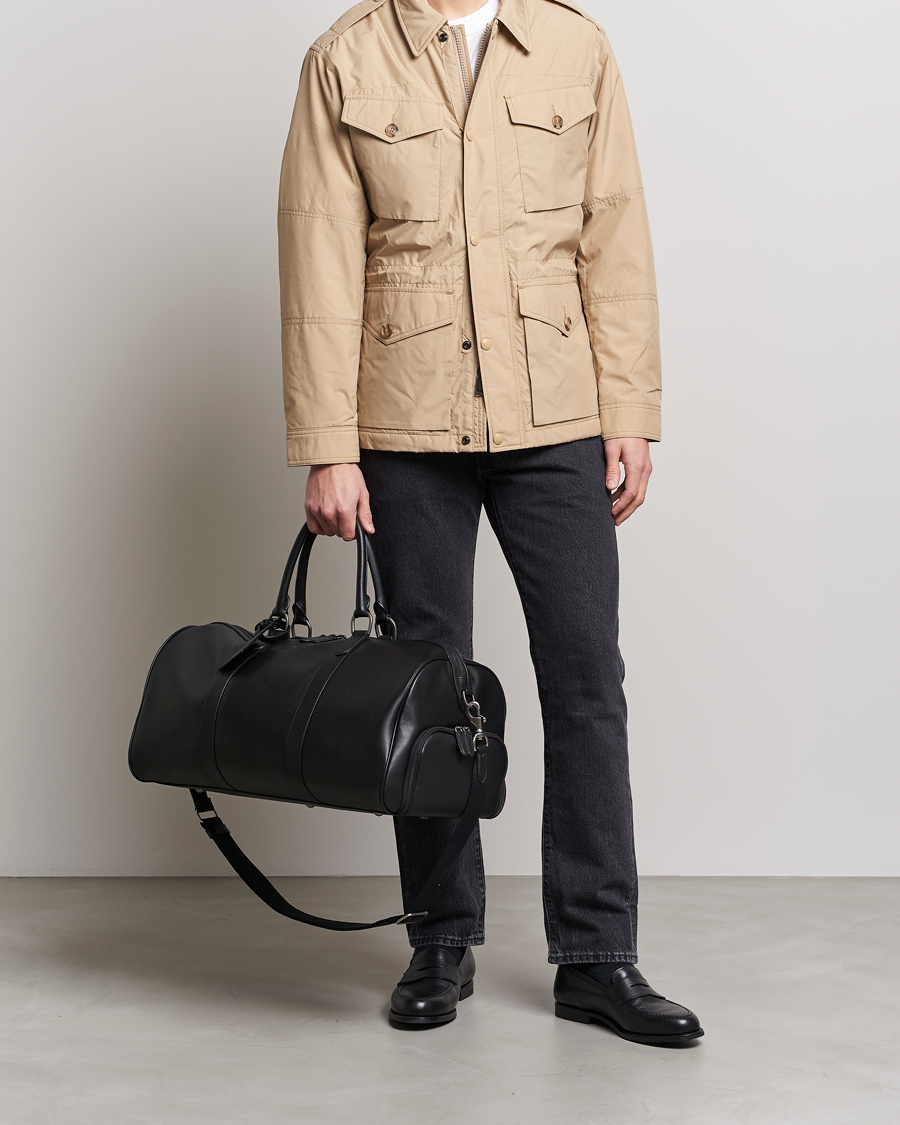 Heren |  | Polo Ralph Lauren | Leather Duffle Bag Black