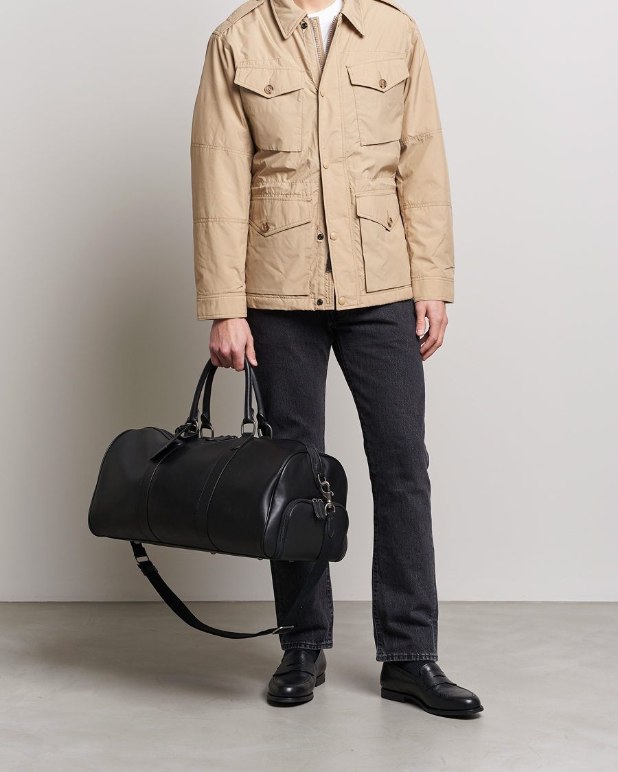 Heren | Polo Ralph Lauren Leather Duffle Bag Black | Polo Ralph Lauren | Leather Duffle Bag Black