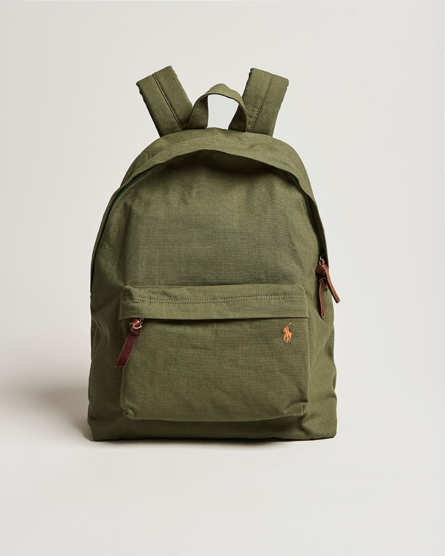 Heren | Polo Ralph Lauren Canvas Backpack Dark Sage | Polo Ralph Lauren | Canvas Backpack Dark Sage