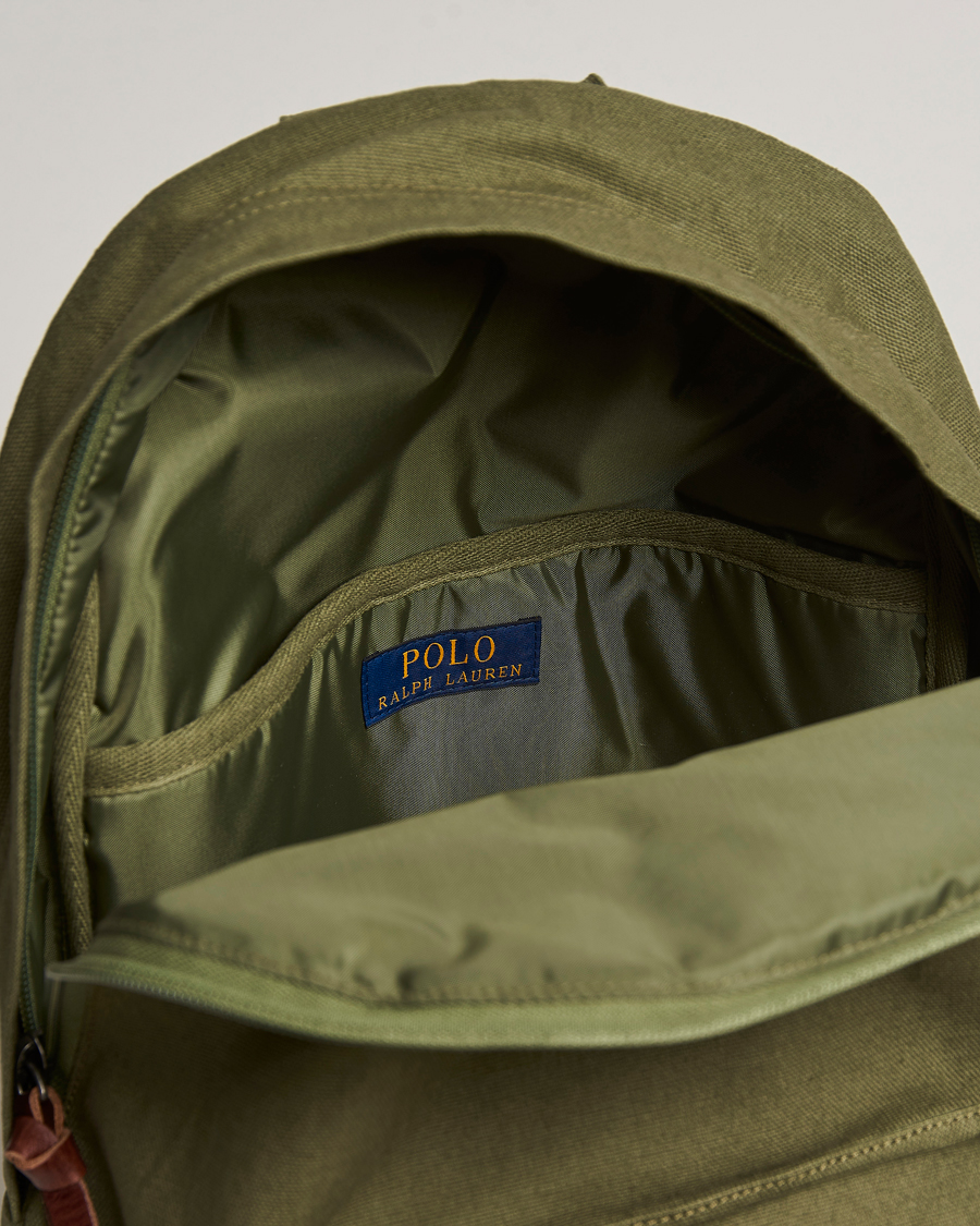 Heren | Polo Ralph Lauren Canvas Backpack Dark Sage | Polo Ralph Lauren | Canvas Backpack Dark Sage