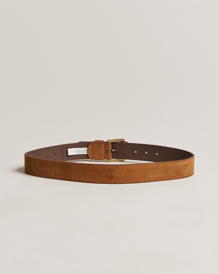 Heren | Polo Ralph Lauren Suede Belt Tan | Polo Ralph Lauren | Suede Belt Tan