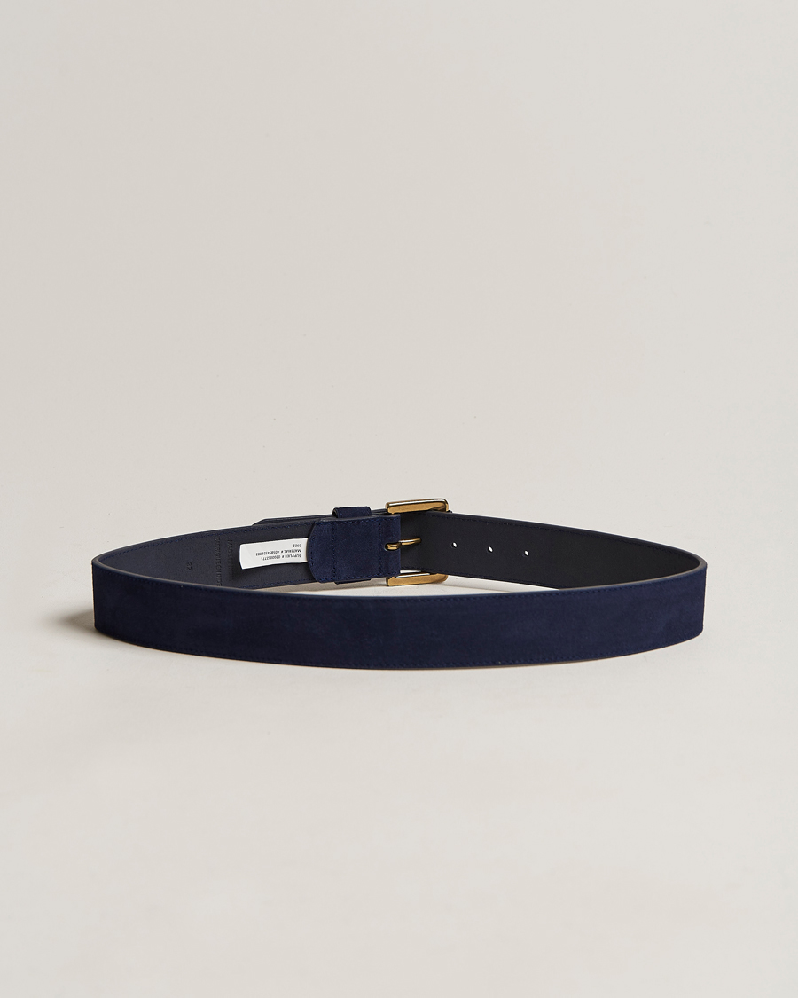 Heren | Riemen | Polo Ralph Lauren | Suede Belt Navy