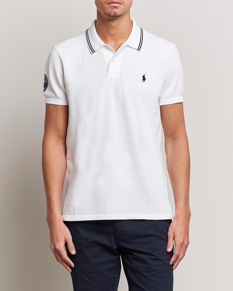 Heren | Polo's | Polo Ralph Lauren | Custom Slim Fit Wimbledon Polo Ceramic White