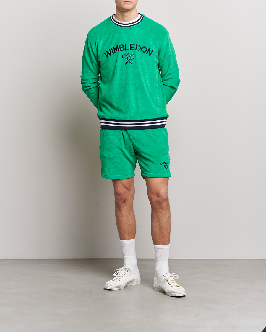 Heren | Korte broek | Polo Ralph Lauren | Wimbledon Terry Sweatshorts Stem Green