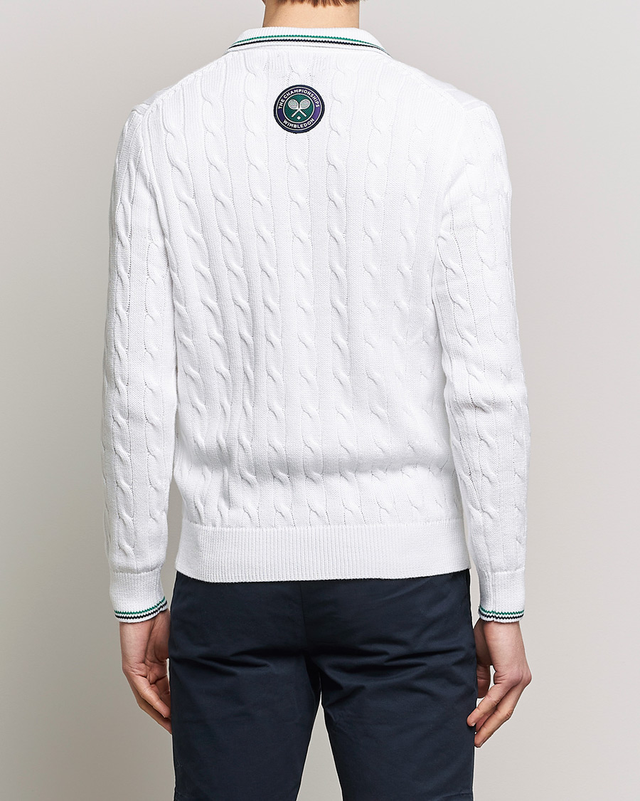 Heren | Truien | Polo Ralph Lauren | Cotton Cable Knitted Polo Ceramic White