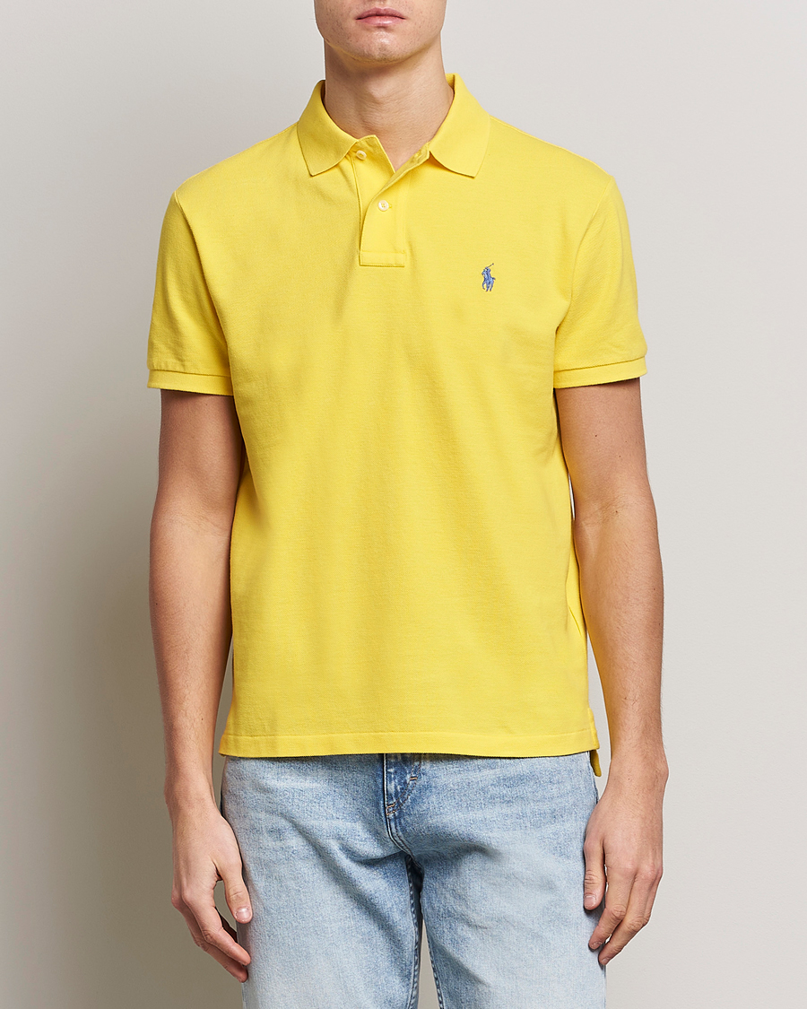 Heren | Poloshirts met korte mouwen | Polo Ralph Lauren | Custom Slim Fit Polo Lemon Crush