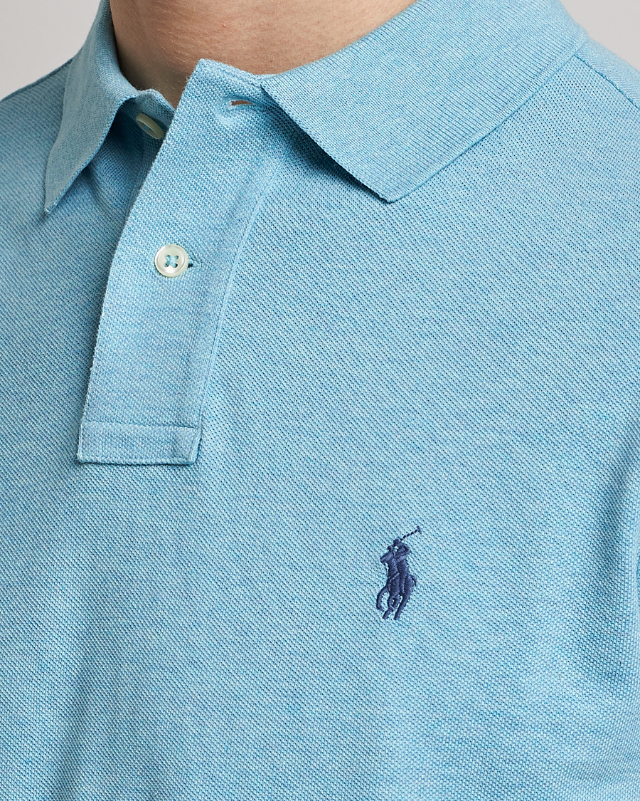 Heren | Polo's | Polo Ralph Lauren | Custom Slim Fit Polo Watchhill Blue Heather