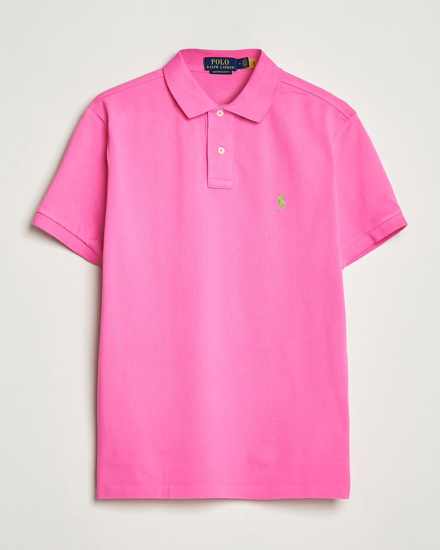 Heren | Polo's | Polo Ralph Lauren | Custom Slim Fit Polo Dalia Pink