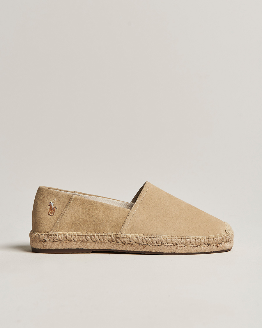 Heren | Polo Ralph Lauren Cevio Suede Espandrilles Bone | Polo Ralph Lauren | Cevio Suede Espandrilles Bone