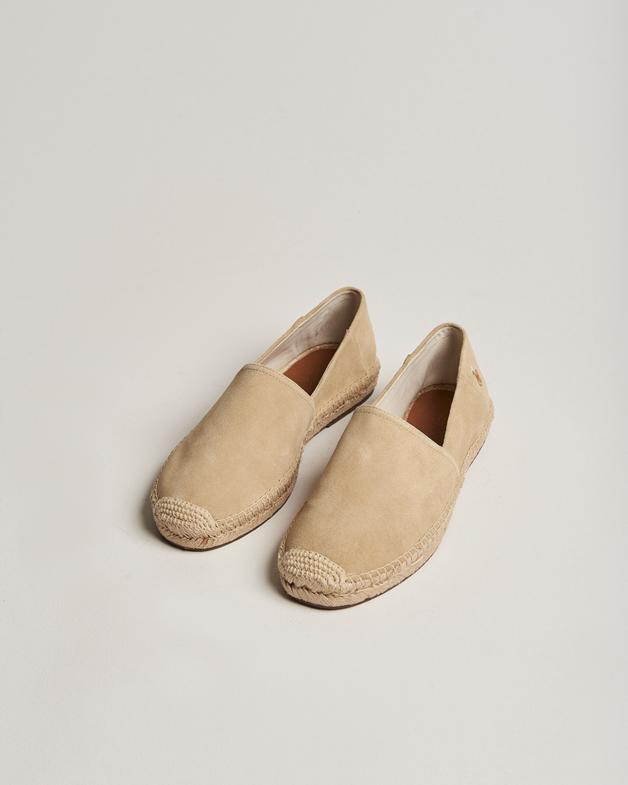 Heren | Polo Ralph Lauren Cevio Suede Espandrilles Bone | Polo Ralph Lauren | Cevio Suede Espandrilles Bone
