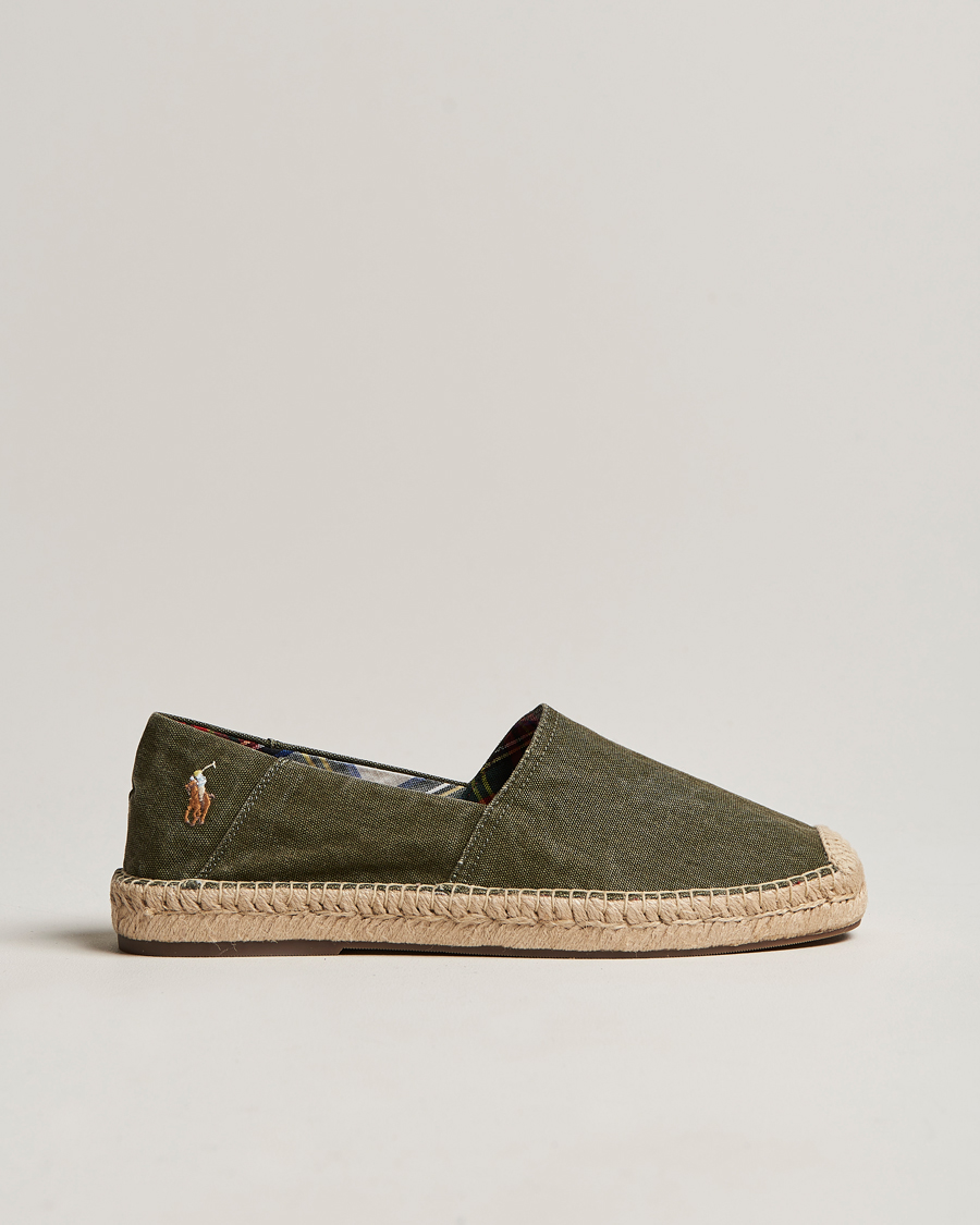 Heren | Cevio Canvas Espandrilles Canopy Green | Polo Ralph Lauren | Cevio Canvas Espandrilles Canopy Green