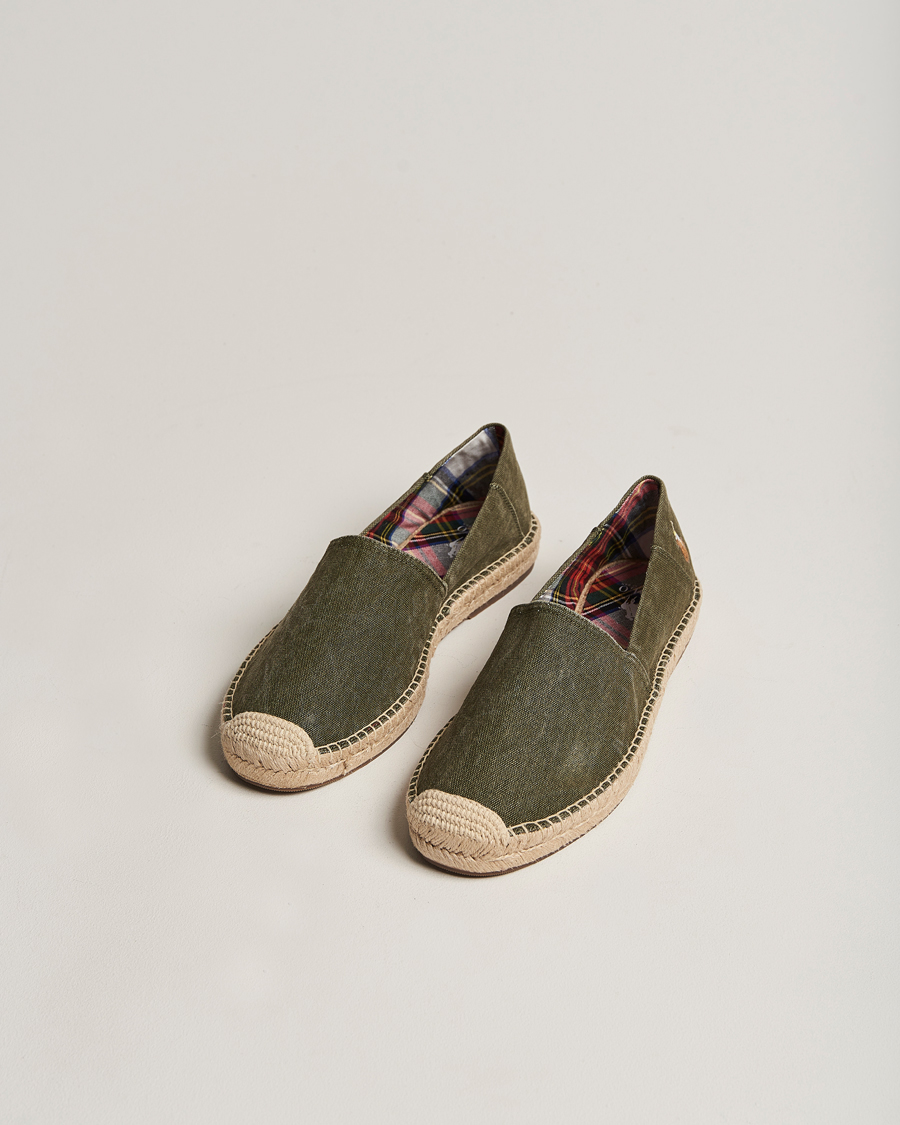 Heren | Cevio Canvas Espandrilles Canopy Green | Polo Ralph Lauren | Cevio Canvas Espandrilles Canopy Green