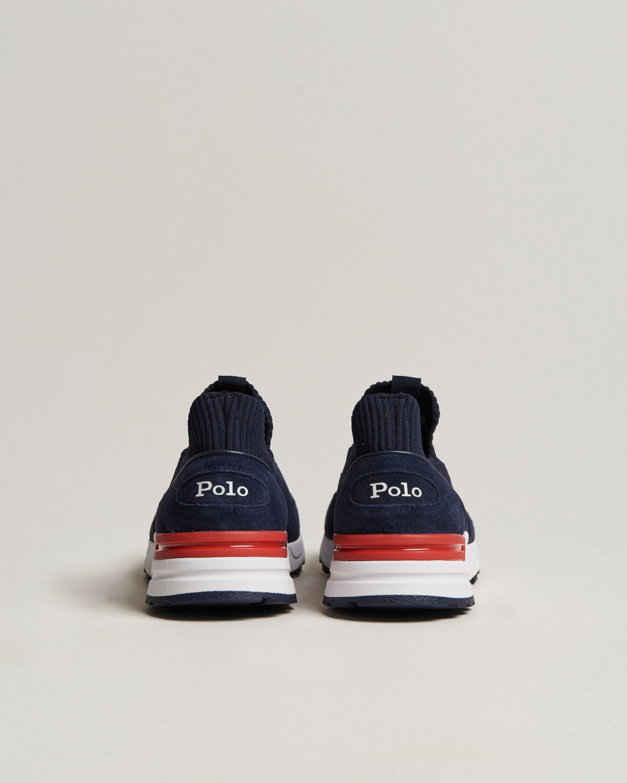 Heren | Polo Ralph Lauren Trackstr 200 Running Sneaker Hunter Navy | Polo Ralph Lauren | Trackstr 200 Running Sneaker Hunter Navy