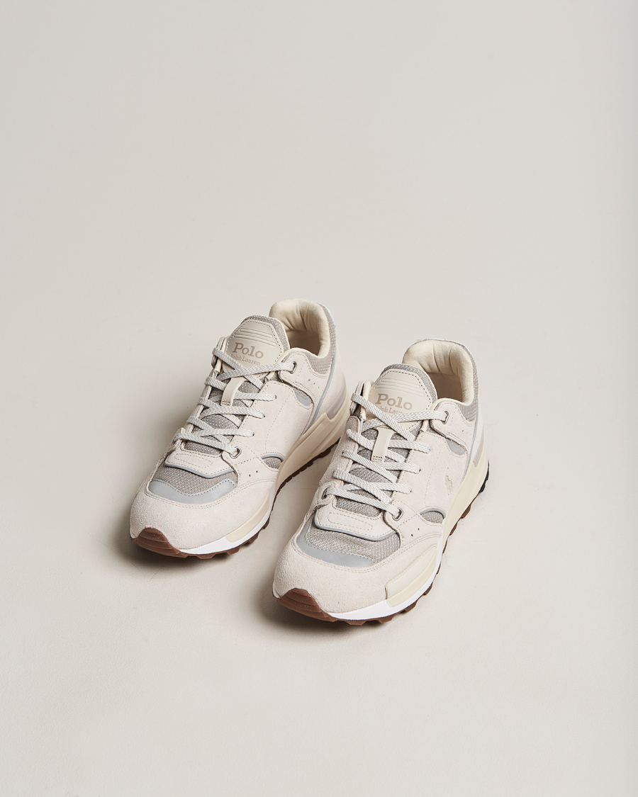 Heren | Polo Ralph Lauren Trackstr 200 Running Sneaker Dove Grey | Polo Ralph Lauren | Trackstr 200 Running Sneaker Dove Grey