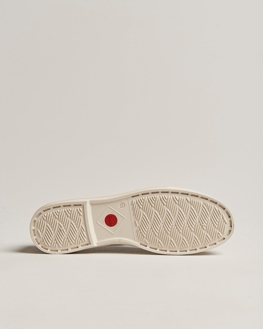 Heren | Polo Ralph Lauren Paloma Canvas Sneaker Newport Navy/Red | Polo Ralph Lauren | Paloma Canvas Sneaker Newport Navy/Red