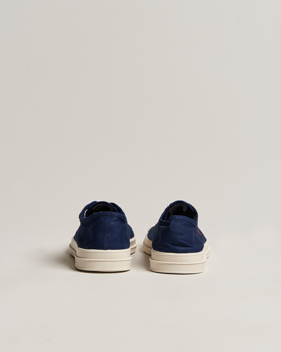 Heren | Polo Ralph Lauren Paloma Canvas Sneaker Newport Navy/Red | Polo Ralph Lauren | Paloma Canvas Sneaker Newport Navy/Red