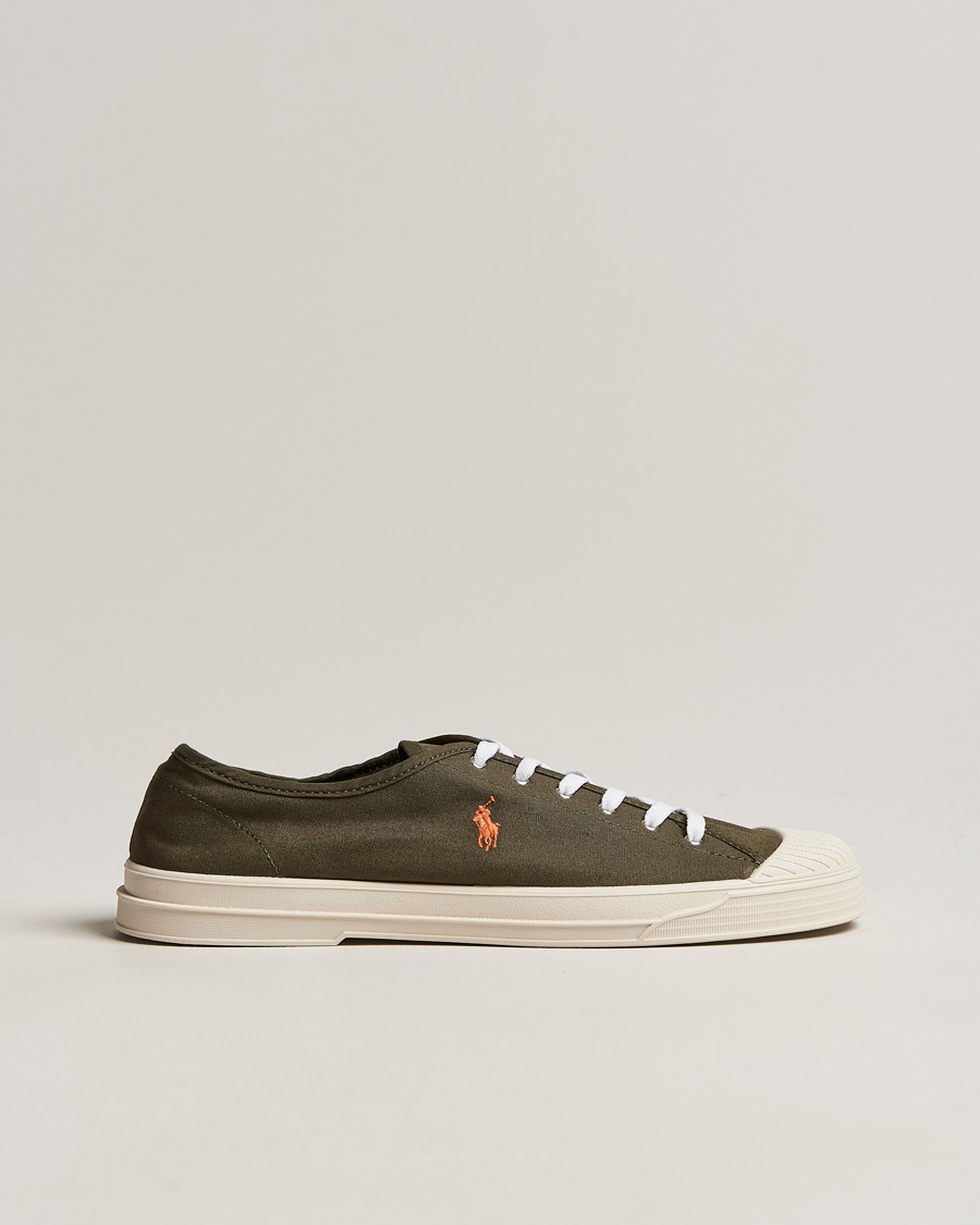 Heren | Paloma Canvas Sneaker Canopy Olive/Orange | Polo Ralph Lauren | Paloma Canvas Sneaker Canopy Olive/Orange