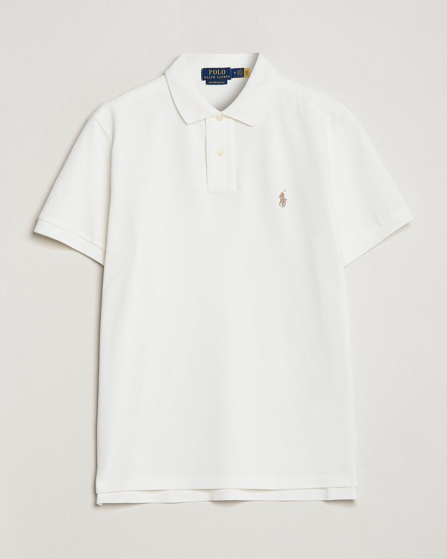 Heren | Polo's | Polo Ralph Lauren | Custom Slim Fit Polo Deckwash White