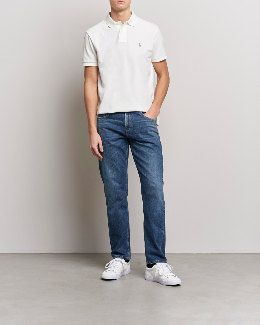 Heren | Polo's | Polo Ralph Lauren | Custom Slim Fit Polo Deckwash White
