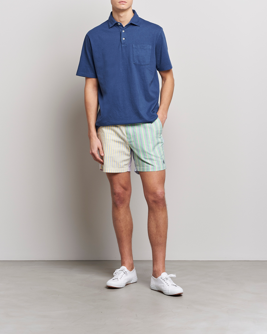 Heren | Polo's | Polo Ralph Lauren | Cotton/Linen Polo Light Navy