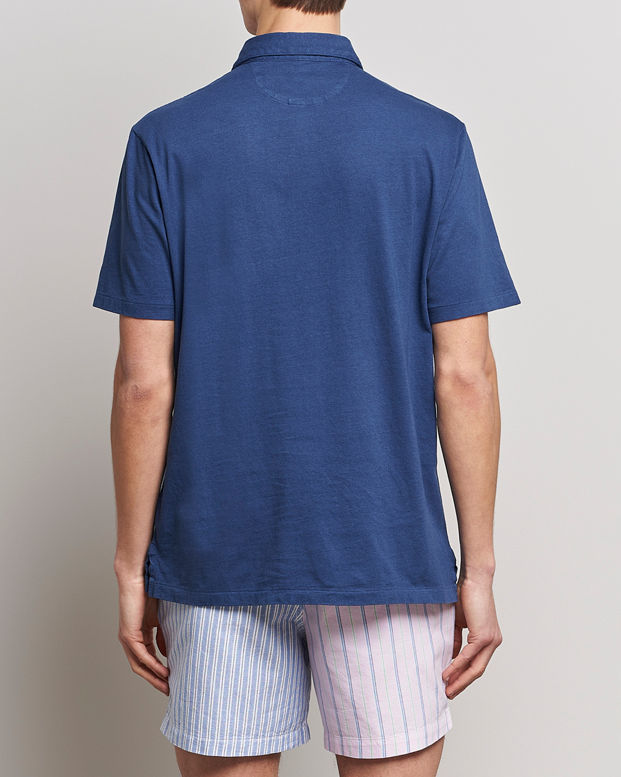 Heren | Polo's | Polo Ralph Lauren | Cotton/Linen Polo Light Navy