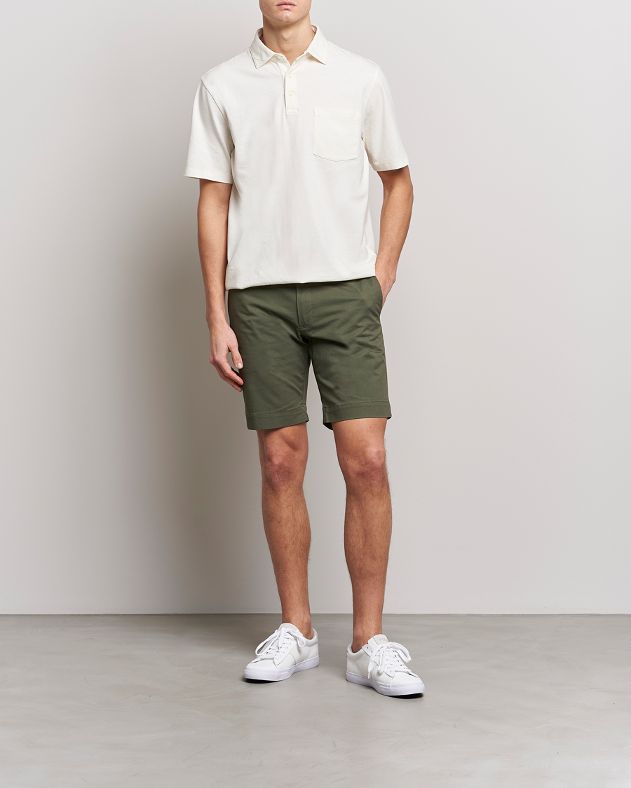 Heren | Polo's | Polo Ralph Lauren | Cotton/Linen Polo Antique Cream