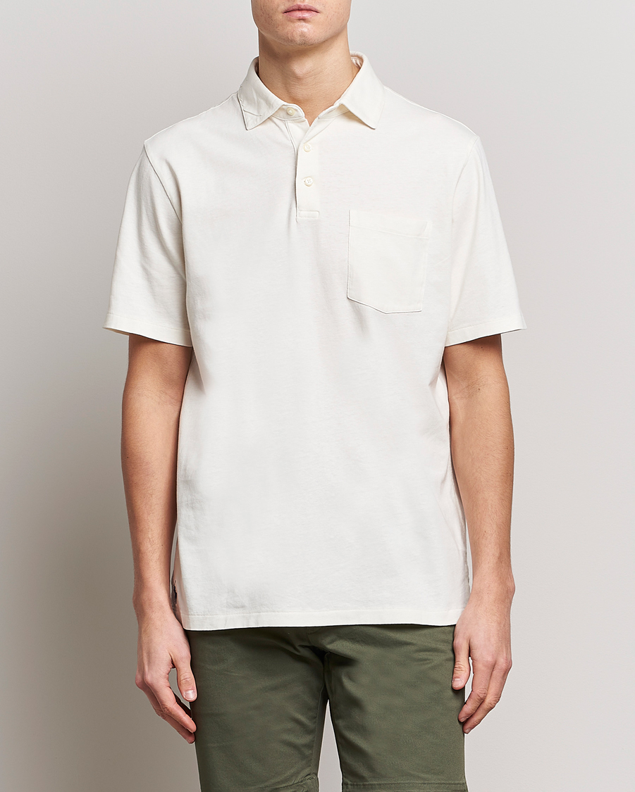 Heren | Polo's | Polo Ralph Lauren | Cotton/Linen Polo Antique Cream