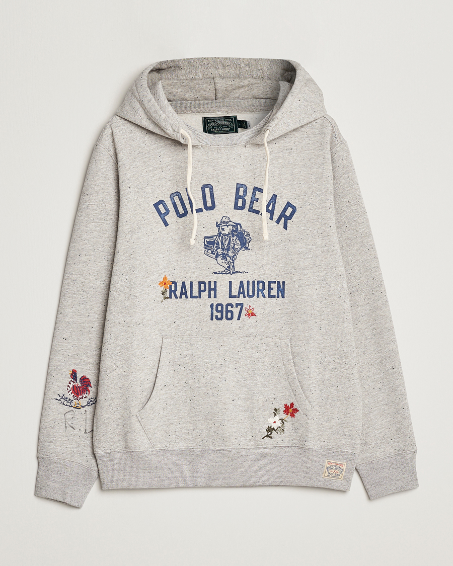Ralph lauren hoodie grijs best sale