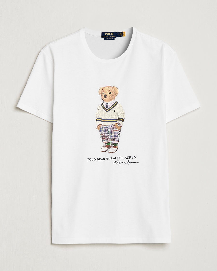 Heren | T-shirts | Polo Ralph Lauren | Printed Heritage Bear Crew Neck T-Shirt White