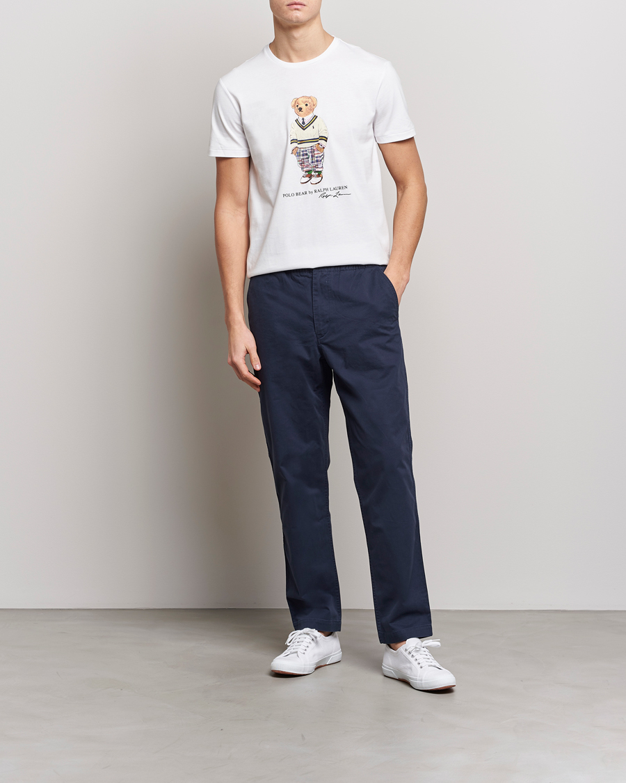Heren | T-shirts | Polo Ralph Lauren | Printed Heritage Bear Crew Neck T-Shirt White