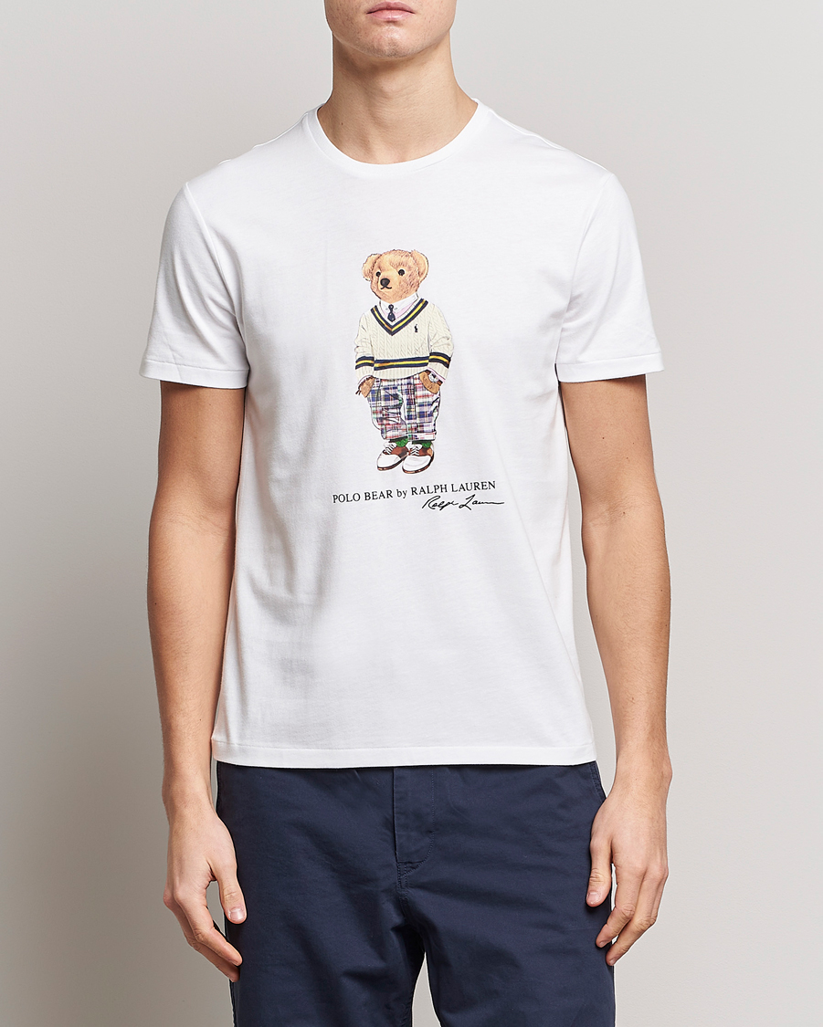 Heren | T-shirts | Polo Ralph Lauren | Printed Heritage Bear Crew Neck T-Shirt White