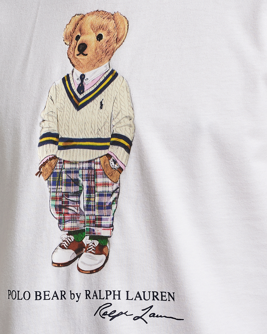 Heren | T-shirts | Polo Ralph Lauren | Printed Heritage Bear Crew Neck T-Shirt White