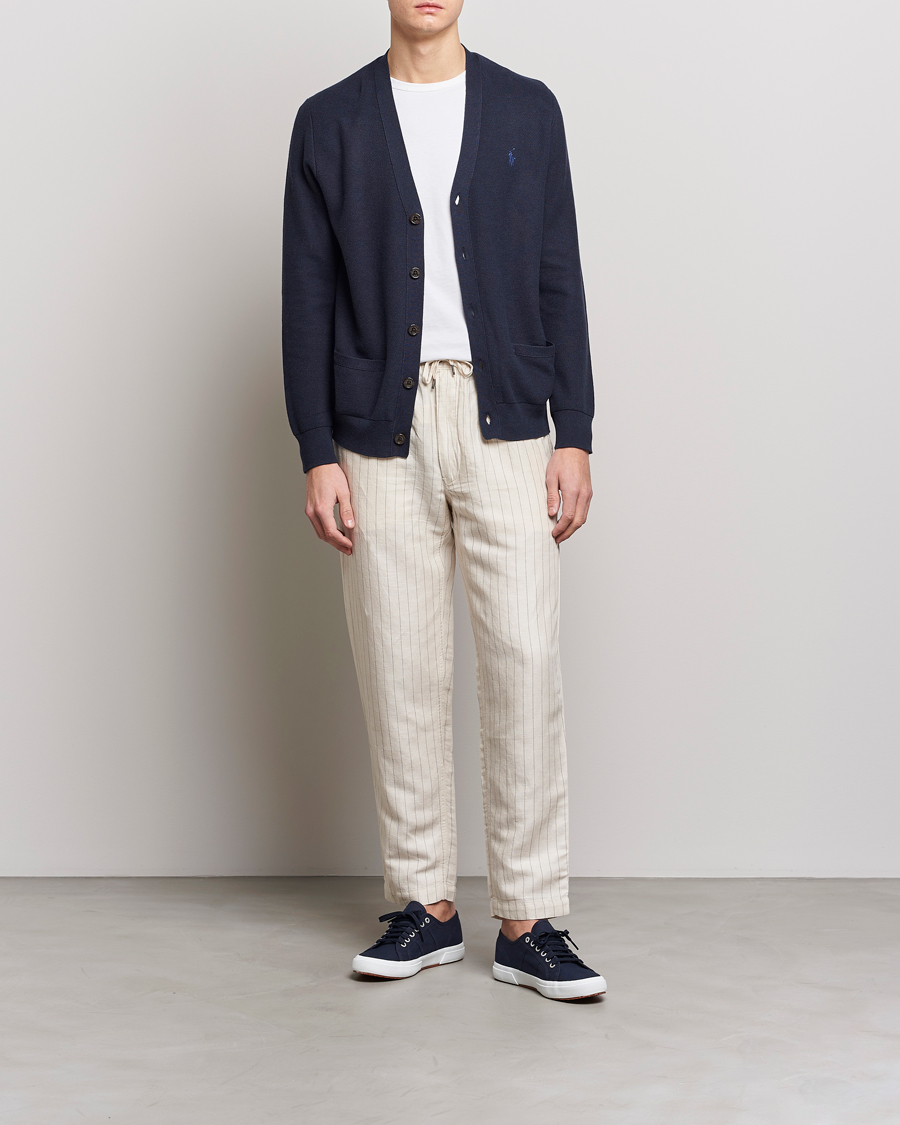 Heren | Broeken | Polo Ralph Lauren | Prepster Linen/Tencel Pinstripe Trousers Andover Cream