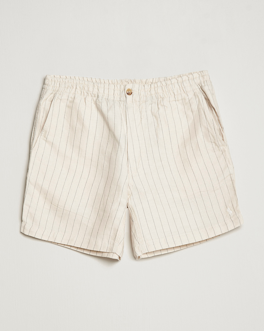 Heren | Korte broek | Polo Ralph Lauren | Prepster Linen/Tencel Pinstripe Shorts Andover Cream