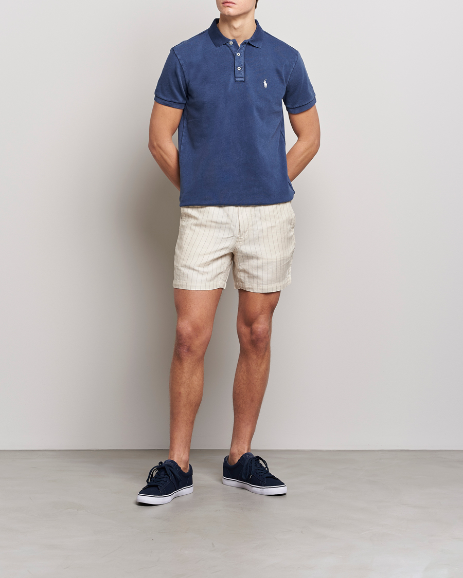 Heren | Korte broek | Polo Ralph Lauren | Prepster Linen/Tencel Pinstripe Shorts Andover Cream