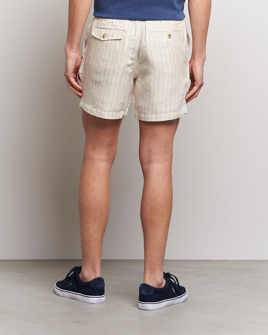 Heren | Korte broek | Polo Ralph Lauren | Prepster Linen/Tencel Pinstripe Shorts Andover Cream
