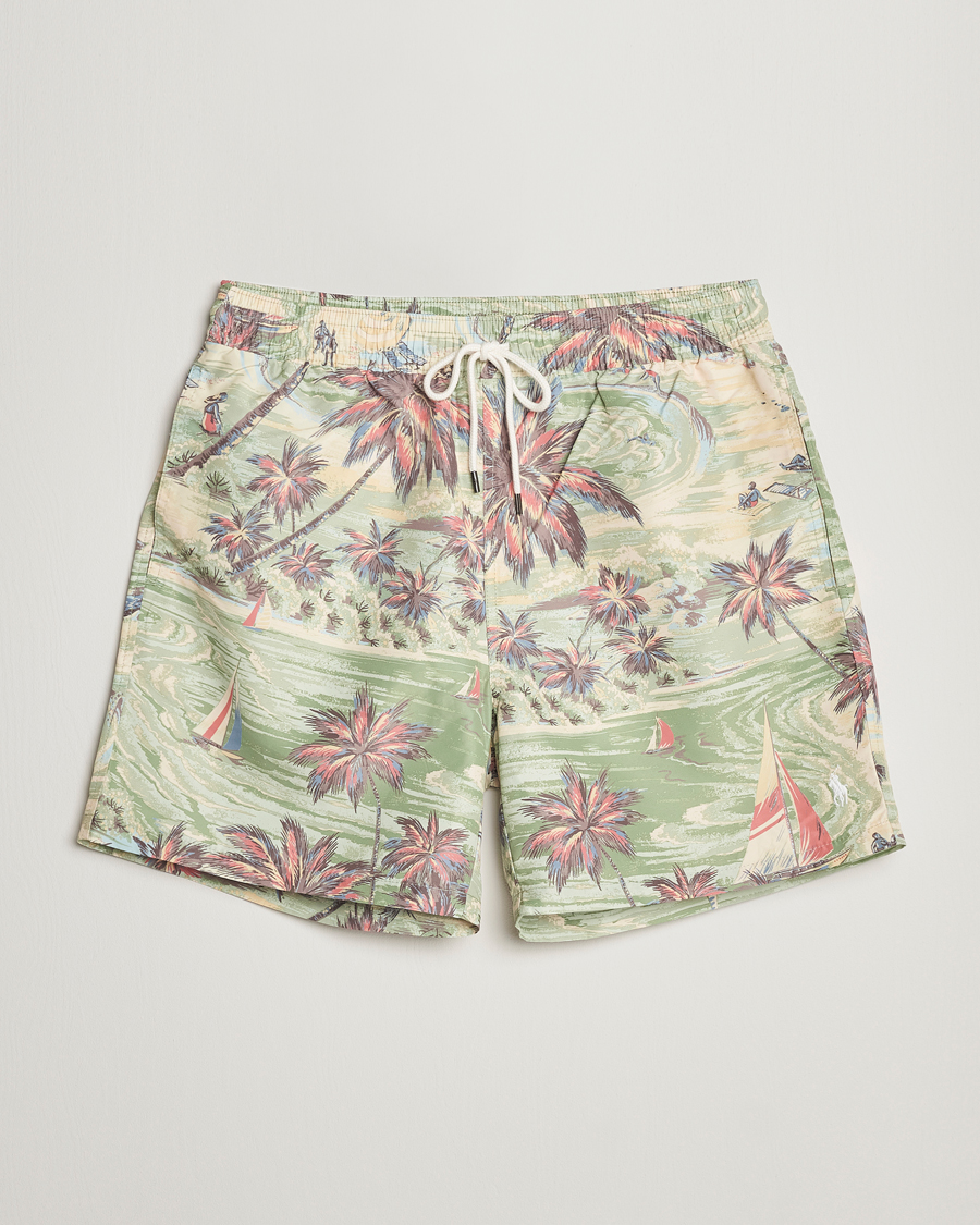Heren | Zwembroek | Polo Ralph Lauren | Hawaiian Bazar Swimshorts Beach Green