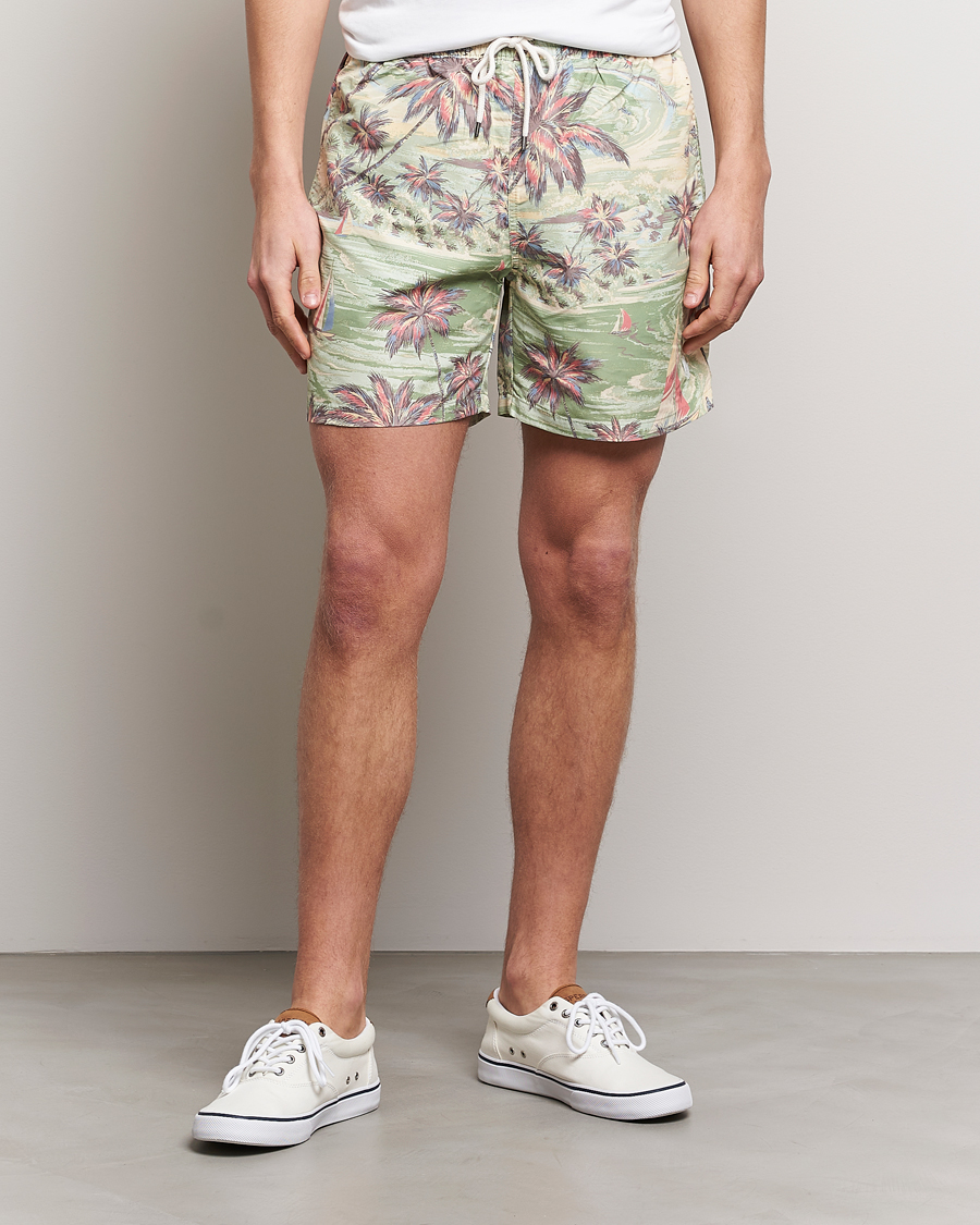 Heren | Zwembroek | Polo Ralph Lauren | Hawaiian Bazar Swimshorts Beach Green