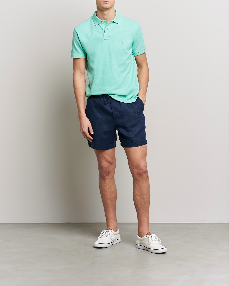 Heren | Polo's | Polo Ralph Lauren | Custom Slim Fit Polo Aqua Verde