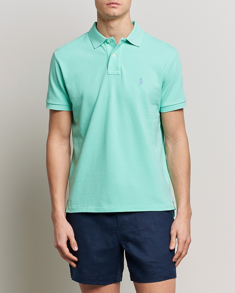 Heren | Polo's | Polo Ralph Lauren | Custom Slim Fit Polo Aqua Verde