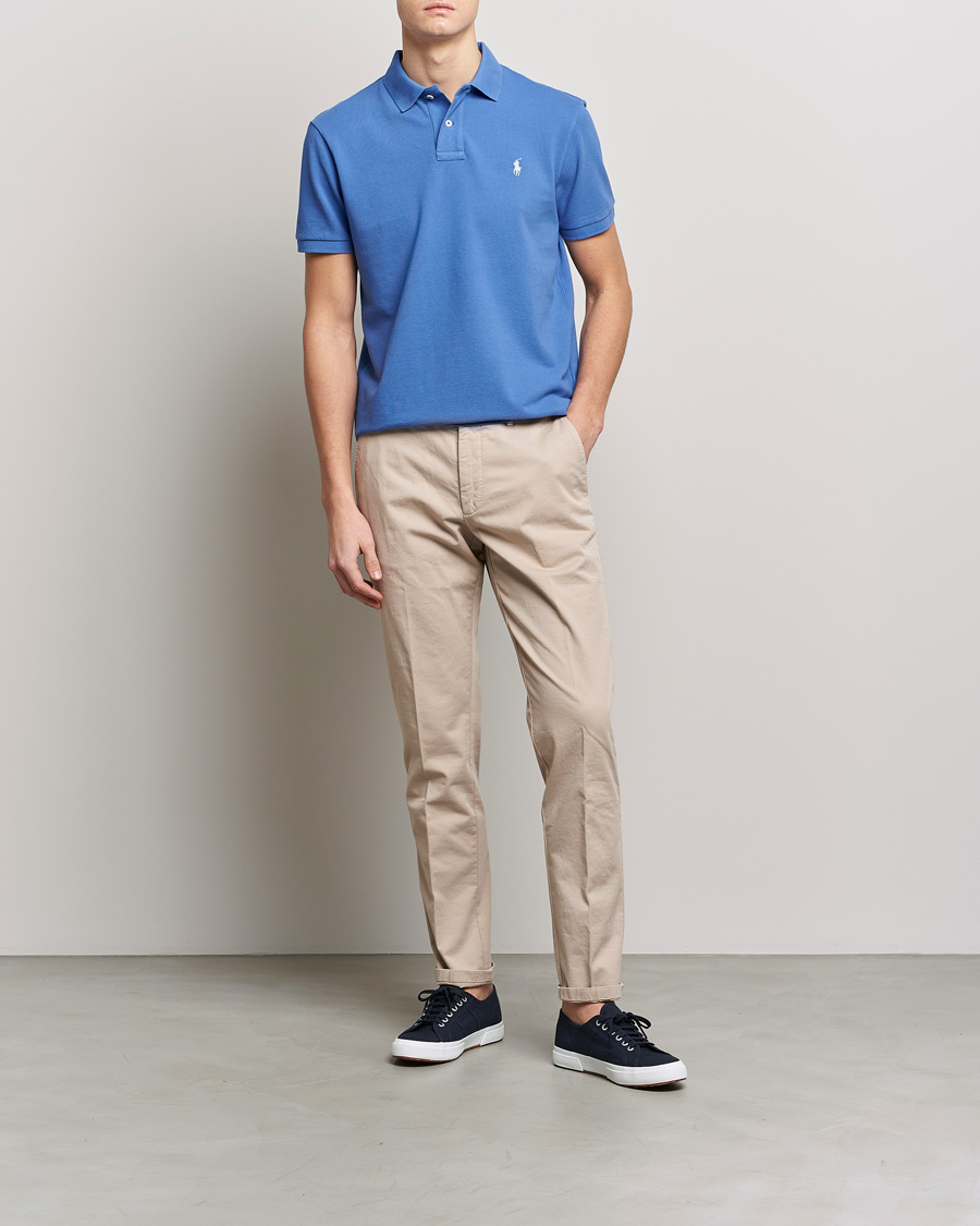 Heren | Polo's | Polo Ralph Lauren | Custom Slim Fit Polo Maidstone Blue