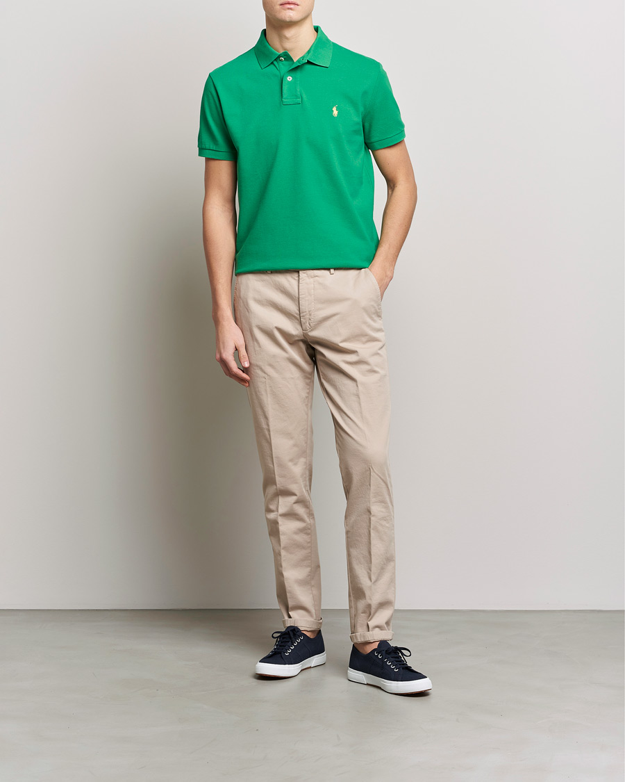 Heren | Polo's | Polo Ralph Lauren | Custom Slim Fit Polo Optic Green