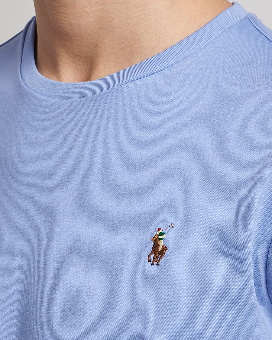 Heren | T-shirts | Polo Ralph Lauren | Luxury Pima Cotton Crew Neck T-Shirt Lafayette Blue