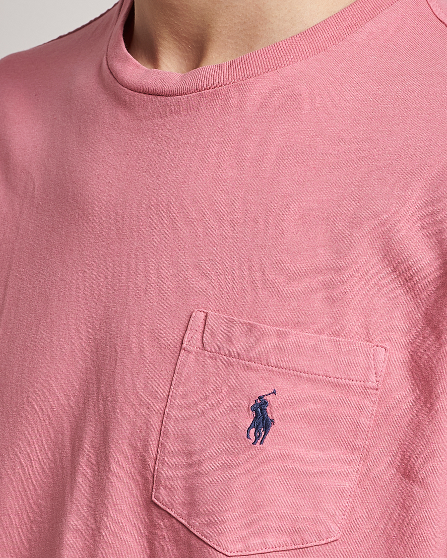 Heren | T-shirts | Polo Ralph Lauren | Cotton/Linen Crew Neck T-Shirt Desert Rose