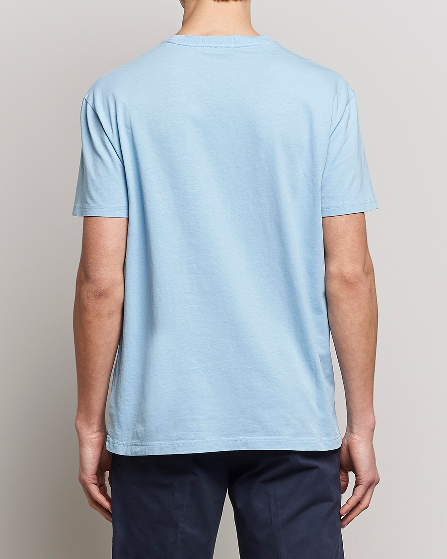 Heren | T-shirts | Polo Ralph Lauren | Cotton/Linen Crew Neck T-Shirt Powder Blue