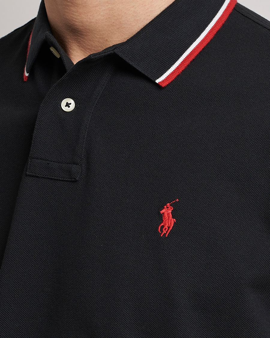 Heren | Polo's | Polo Ralph Lauren | Custom Slim Fit Tipped Polo Black