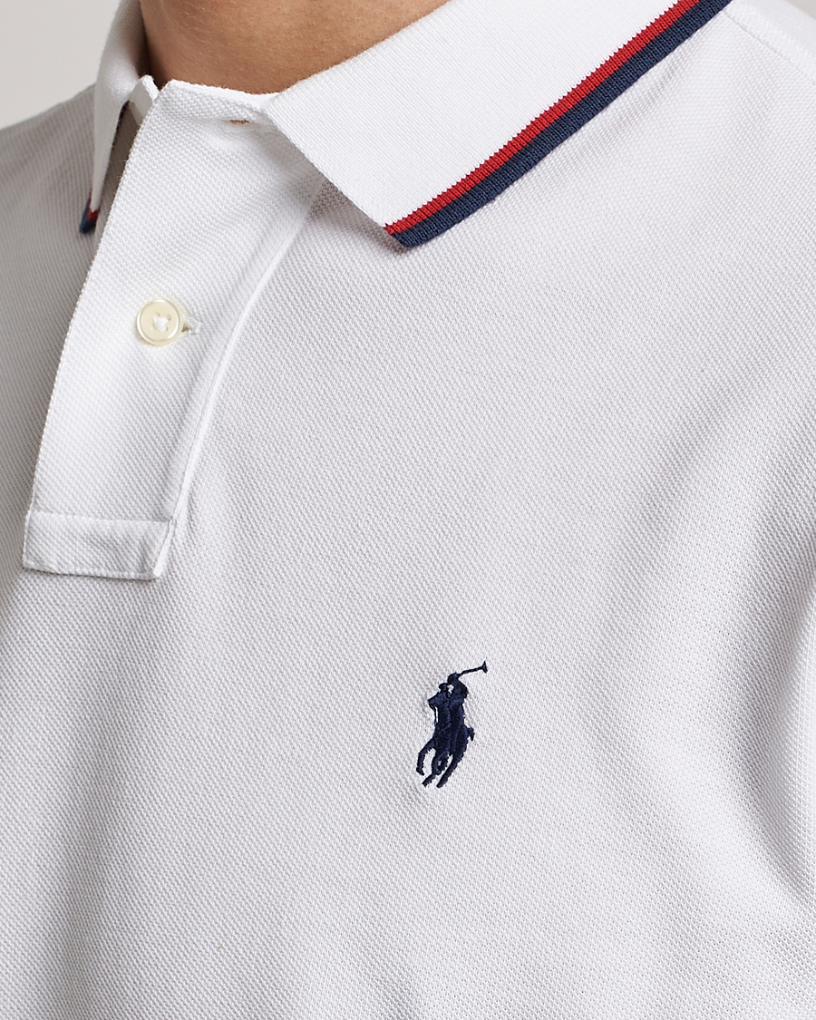 Heren | Polo's | Polo Ralph Lauren | Custom Slim Fit Tipped Polo White