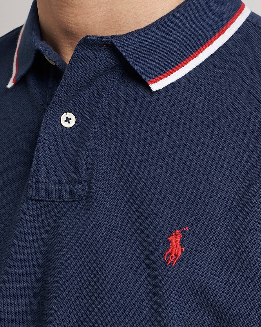 Heren | Polo's | Polo Ralph Lauren | Custom Slim Fit Tipped Polo Newport Navy