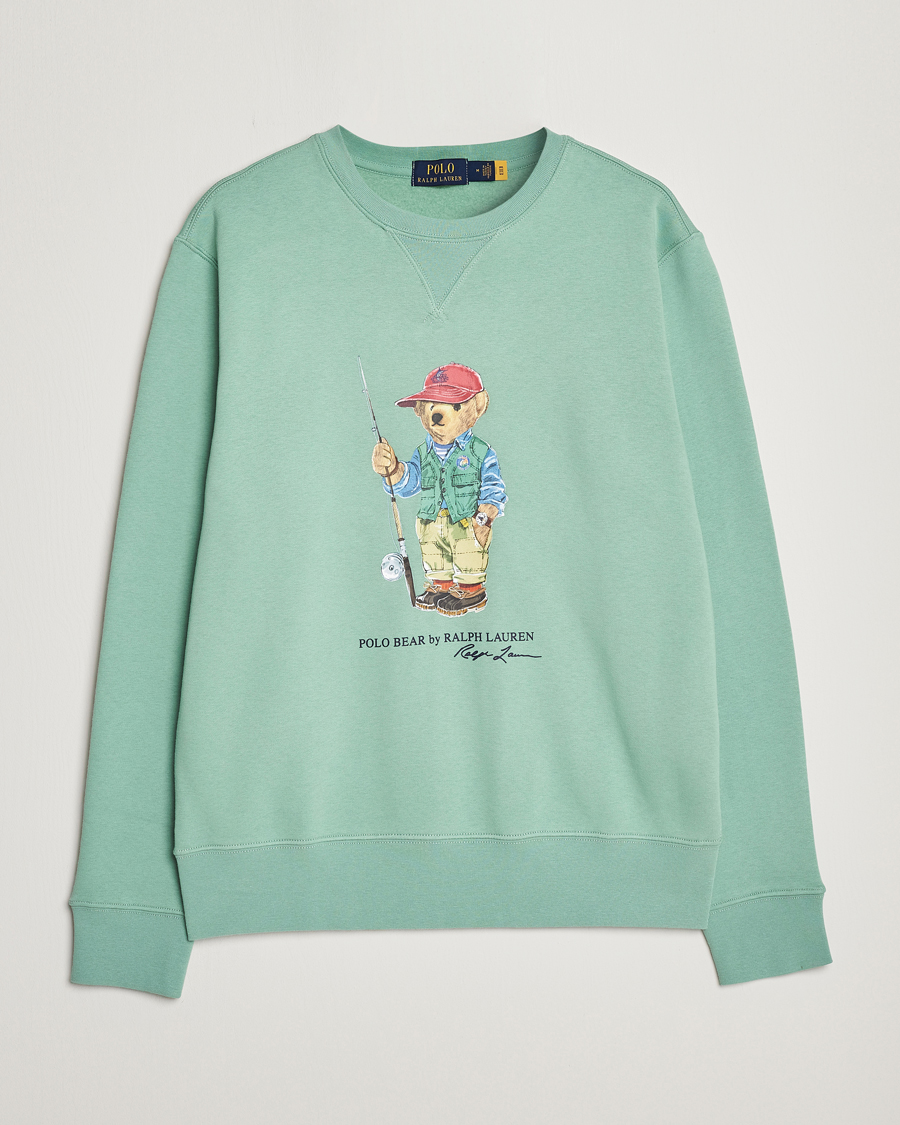 Heren | Truien | Polo Ralph Lauren | Printed Fishing Bear Crew Neck Sweatshirt Faded Mint