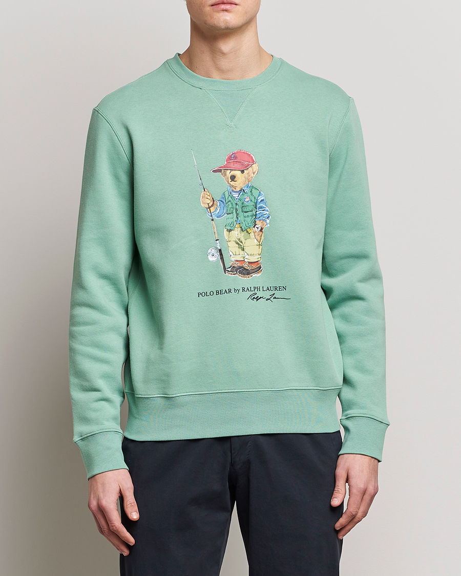 Heren | Truien | Polo Ralph Lauren | Printed Fishing Bear Crew Neck Sweatshirt Faded Mint